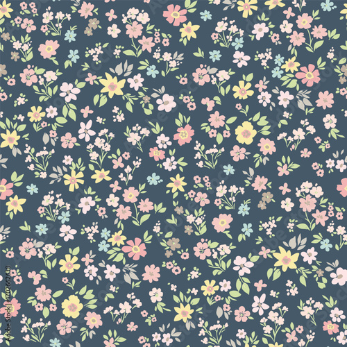 Classic Popular Flower Seamless pattern background - For easy making seamless pattern use it for filling any contours
