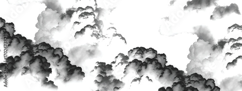 Dense heavy storm cloud formation creating dramatic moody atmosphere
