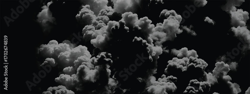 Dramatic textured background of storm clouds in grayscale composition