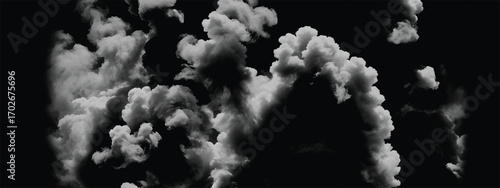 Abstract atmospheric background of stormy smoke-like cloud formations