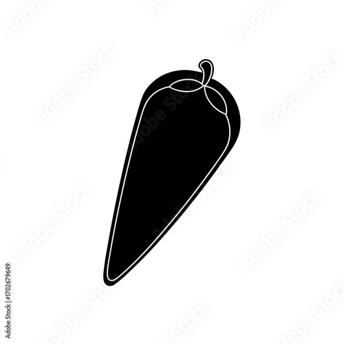 Silhouette of a man playing guitar isolated on transparent background