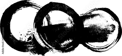 Rustic timber background with black ink silhouette and grunge texture for artistic design