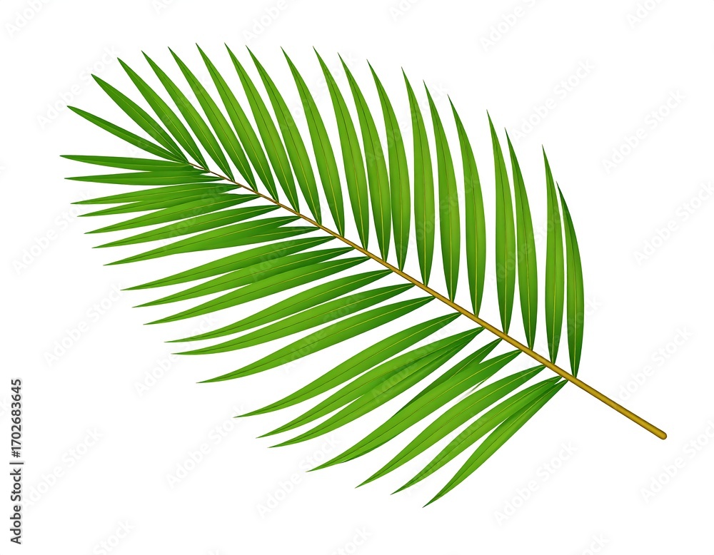 Obraz premium Vibrant palm leaf illustration