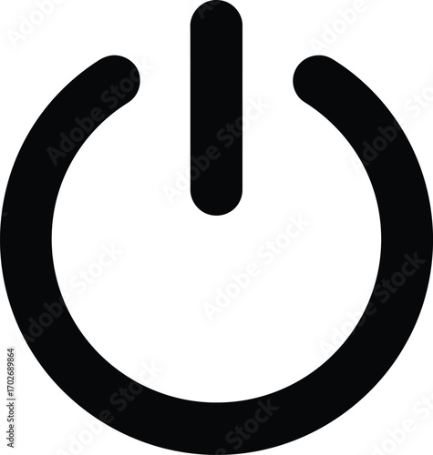 Power Button Symbol Vector Design Illustration