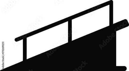 ramp vector icon
