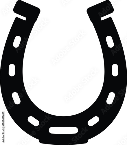 horseshoe vector icon Isolated on White Background