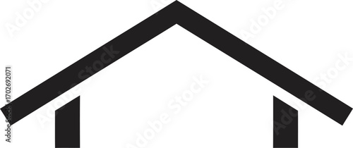 roof vector icon Isolated on White Background