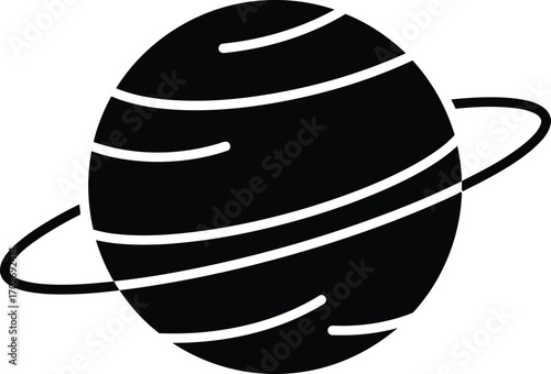 planet vector icon Isolated on White Background