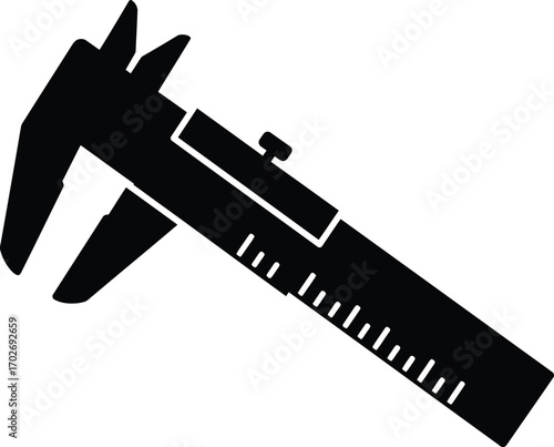Caliper vector symbol
