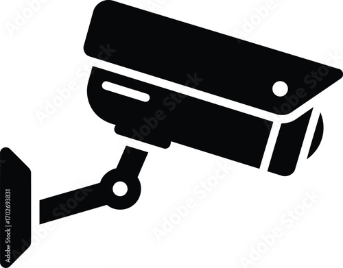 cctv, security camera, surveillance camera vector icon