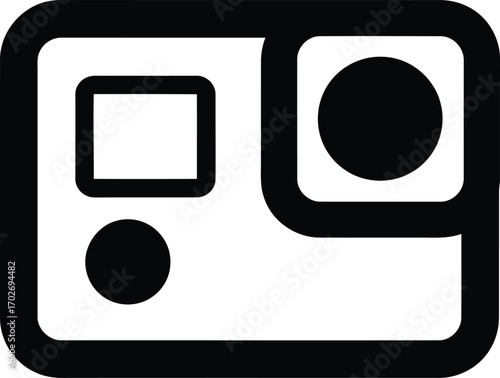go pro camera vector icon Isolated on White Background