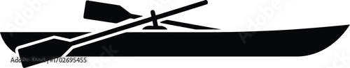rowing boat vector icon Isolated on White Background