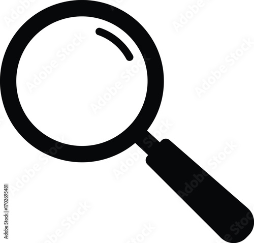 magnifying glass zoom vector icon