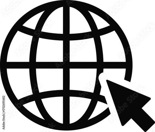 Go to web symbol icon vector illustration