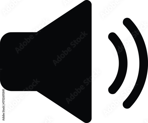 Speaker Volume Symbol Icon Vector Design Illustration Isolated on White Background
