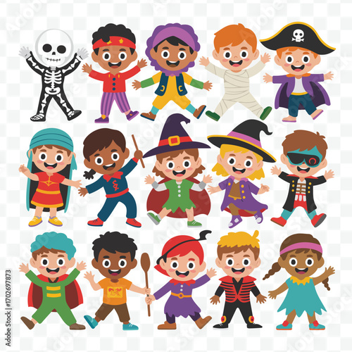 Spooky Halloween Elements Set