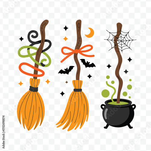 Halloween Witchcraft Elements