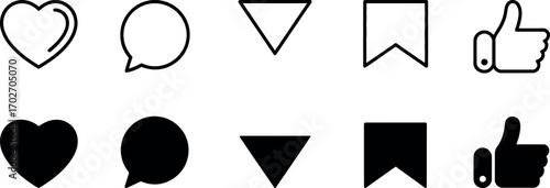 Black heart shape on white background symbolizing love and affection