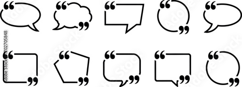 Black quotation mark symbol icon illustration perfect for design purposes