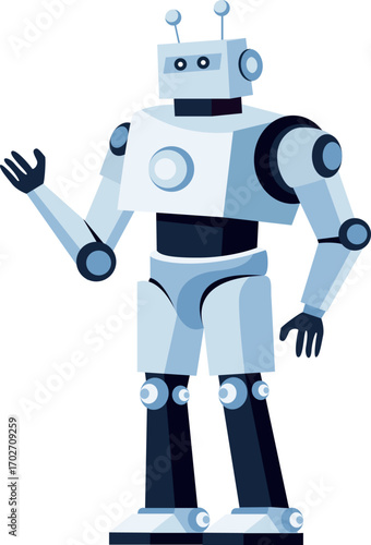 blue screen robot, A single robot use with your design like AI, 3d robot, Artificial intelligence 