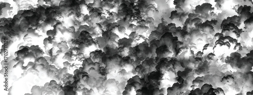 Dark rolling atmospheric cloud formation creating a moody abstract effect