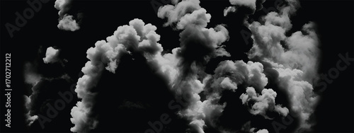 Dramatic storm cloud design for abstract moody atmospheric visual effects
