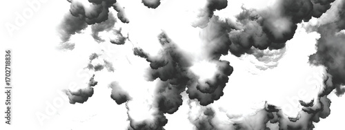 Layered storm clouds creating heavy atmospheric design with dark tones