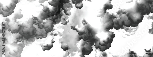 Layered storm clouds creating heavy atmospheric design with dark tones