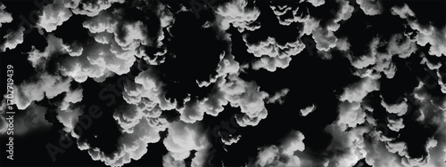 Heavy dark storm cloud background filled with natural atmospheric energy