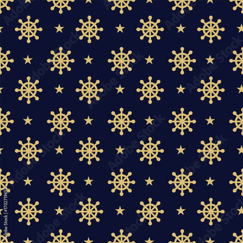 Seamless pattern nautical theme