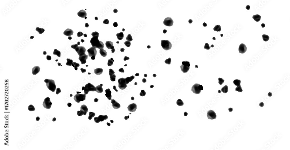 Fototapeta premium Abstract representation of complete darkness, evoking a sense of mystery and void