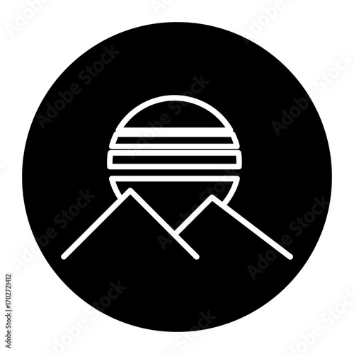 retro wave horizon ghlyp icon