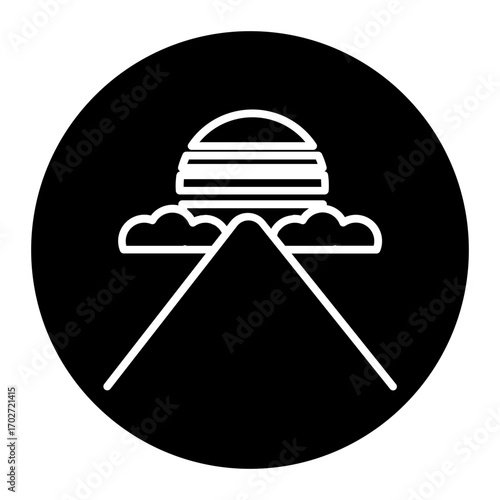 retro wave horizon ghlyp icon