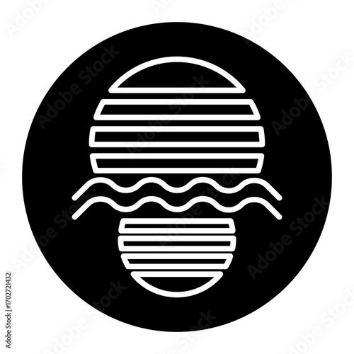retro wave horizon ghlyp icon