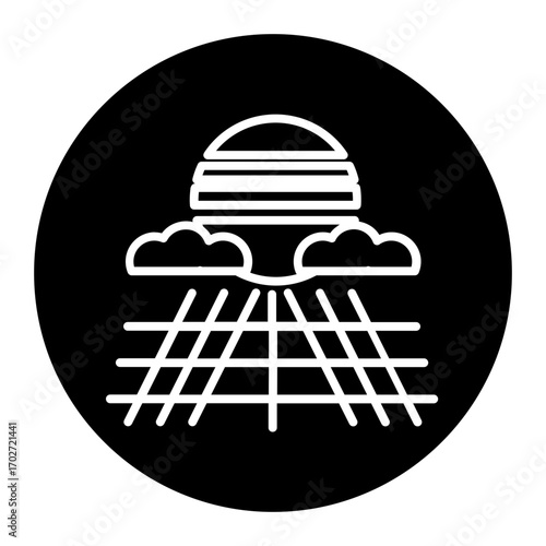 retro wave horizon ghlyp icon
