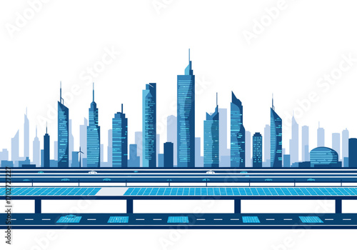 Modern City Skyline Architecture Design.