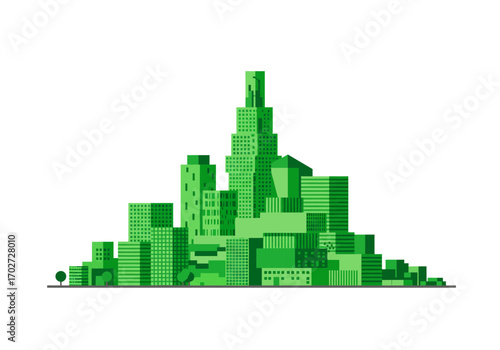 Green Cityscape: Eco-Friendly Urban Architecture.