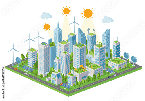 Eco-Friendly Cityscape: Sustainable Urban Design.