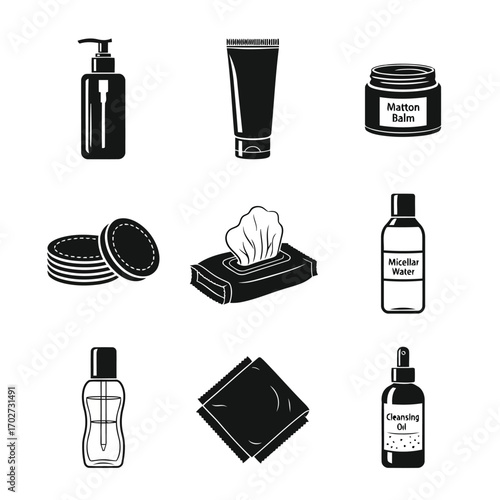 Skincare Product Icons