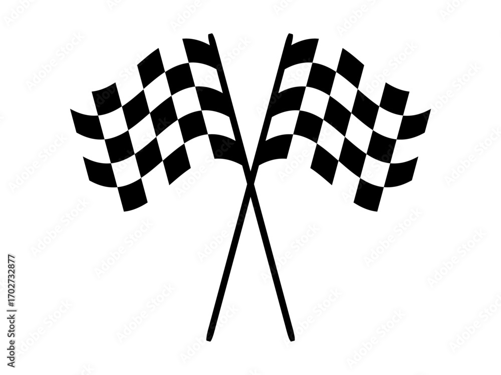 Fototapeta premium checkered racing flag