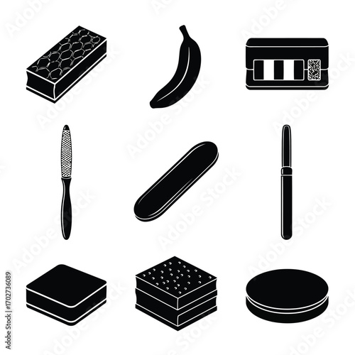 Assorted Objects Collection Minimalist Icon Set for Design