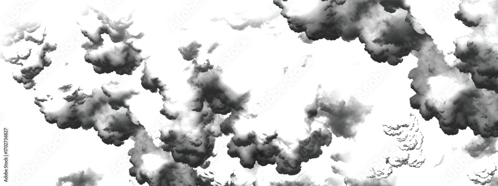 Fototapeta premium Ominous cloudscape background symbolizing stormy weather and turbulence