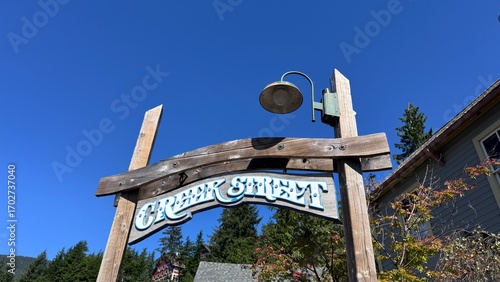 Creek Street Sign in Ketchi...