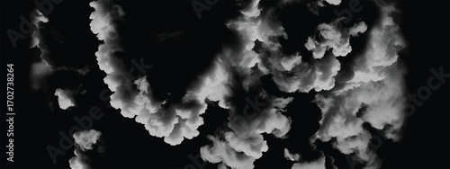 Dense cloud formation illustrating the power and energy of turbulent weather