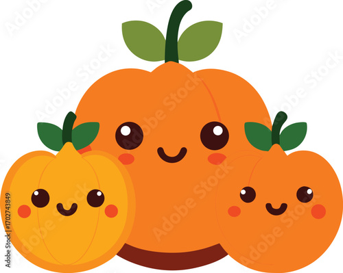 vector illustration of an orange fruit