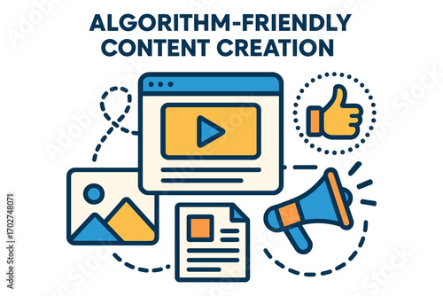 Algorithm friendly content creation strategy for online success