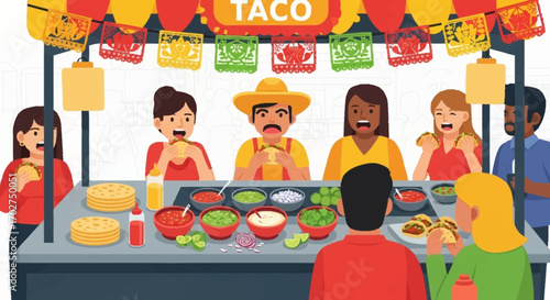 Delicious Tacos A Vibrant Street Food Scene