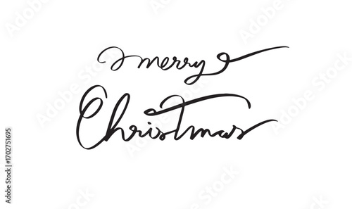 Merry christmas texct font calligraphy hand written lettering script black color object icon merry christmas xmas winter season december month merry christmas xmas happy new year banner poster card