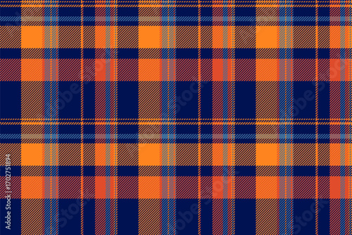 Vibrant plaid pattern with a classic design, ideal for textiles, backgrounds, and digital art. Evokes warmth and tradition with a modern twist.