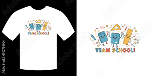 Team School T-shirt Design 